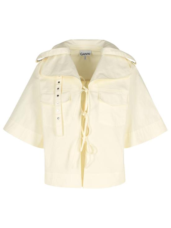 25FW 가니 블라우스 W0690135 Ivory