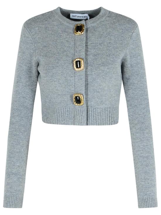 25FW 셀프 포트레이트 가디건 AW25 018CA GRGREY Grey