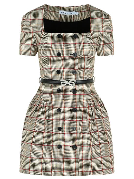 25FW 셀프 포트레이트 숏 원피스 AW25 082SA BRBROWN Brown