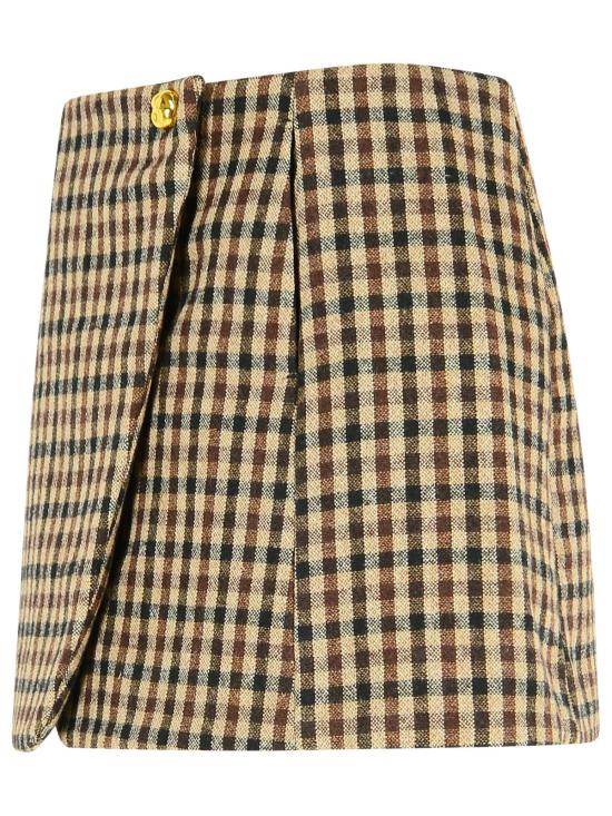 25FW 가니 숏 스커트 W0655979 Brown - GANNI