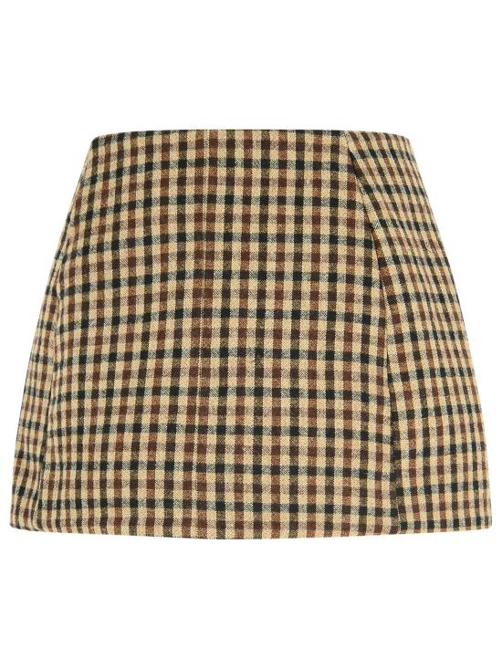 25FW 가니 숏 스커트 W0655979 Brown - GANNI