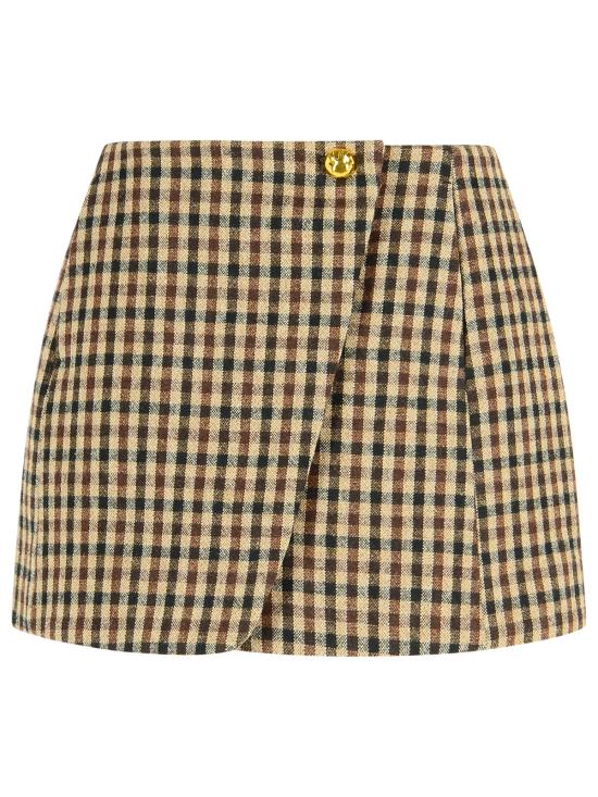 25FW 가니 숏 스커트 W0655979 Brown