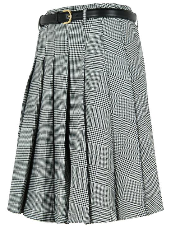 25FW 셀프 포트레이트 미디 스커트 PF25 104MSK BWBLACK AND WHITE Black - SELF PORTRAIT