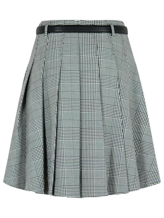 25FW 셀프 포트레이트 미디 스커트 PF25 104MSK BWBLACK AND WHITE Black - SELF PORTRAIT