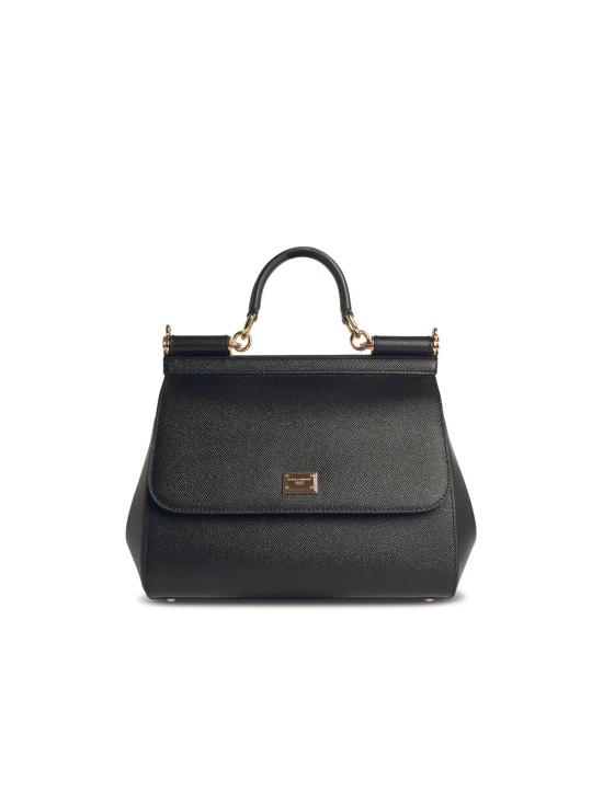 26FW 돌체앤가바나 라지 시실리 핸드백 BB6002 B100180999 Black
