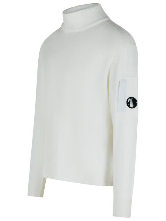 25FW 씨피 컴퍼니 터틀넥 19CMKN035A 005528A103 White - C.P. COMPANY