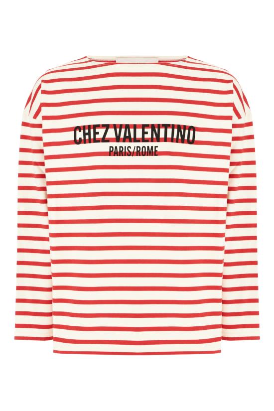 25SS 발렌티노 가라바니 긴팔 티셔츠 6V3MG16RAPV RHK BURRO ROSSO