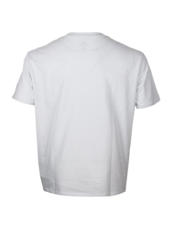 25FW 알마니 반팔 티셔츠 XM001281AF103619 U0002 White - ARMANI
