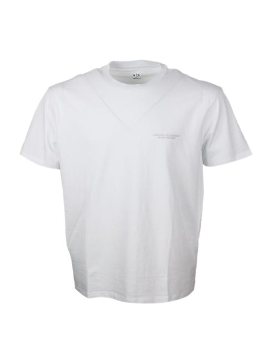 25FW 알마니 반팔 티셔츠 XM001281AF103619 U0002 White