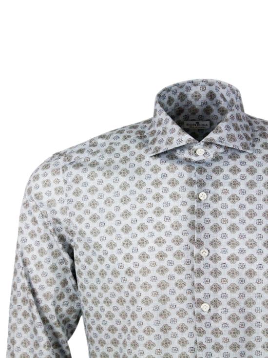 25FW 손리사 긴팔 셔츠 FJ15J1026 Clear Blue - SONRISA