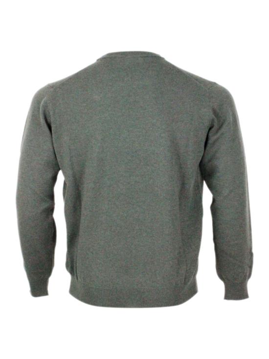 25FW 필리포 드 로렌티스 스웨터 GC1MLDCA12R 570 Green - FILIPPO DE LAURENTIIS