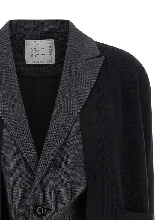 25FW 사카이 수트 세트 2508041001 Black - SACAI