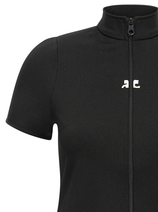 25FW 쿠레쥬 반팔 티셔츠 325JTO446JS02509999 Black - COURREGES