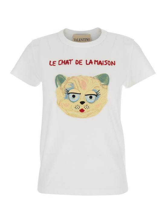 25FW 발렌티노 가라바니 반팔 티셔츠 7B3MG25J9LDA03 White