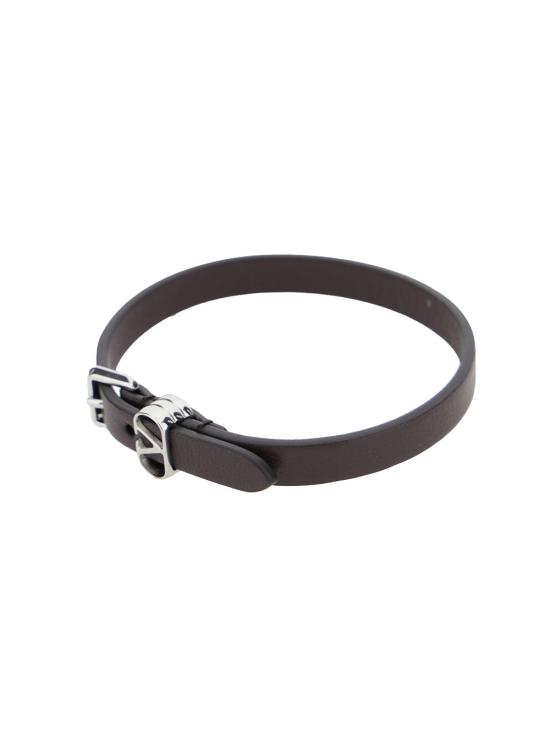 25FW 발렌티노 가라바니 오발레트 레더 브레이슬릿 7Y2J0AH7FXJREL Brown - VALENTINO GARAVANI