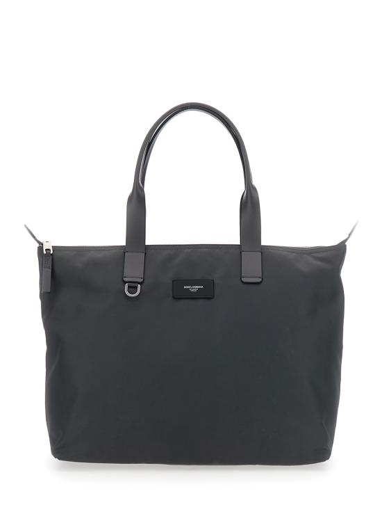 25FW 돌체앤가바나 나일론 스무스 카프스킨 쇼핑백 BM2375AN4218B848 Grey