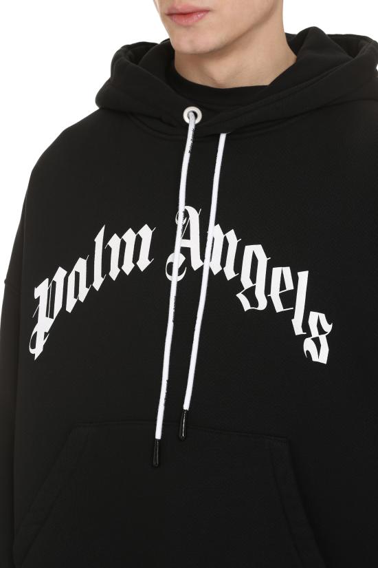 25SS 팜앤젤스 후드 티셔츠 PMBB058C99FLE0031001 black - PALM ANGELS