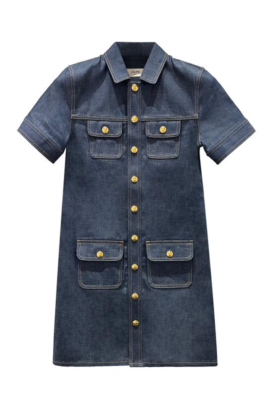 25FW 셀린느 미디 원피스 RR03S084207IA Denim
