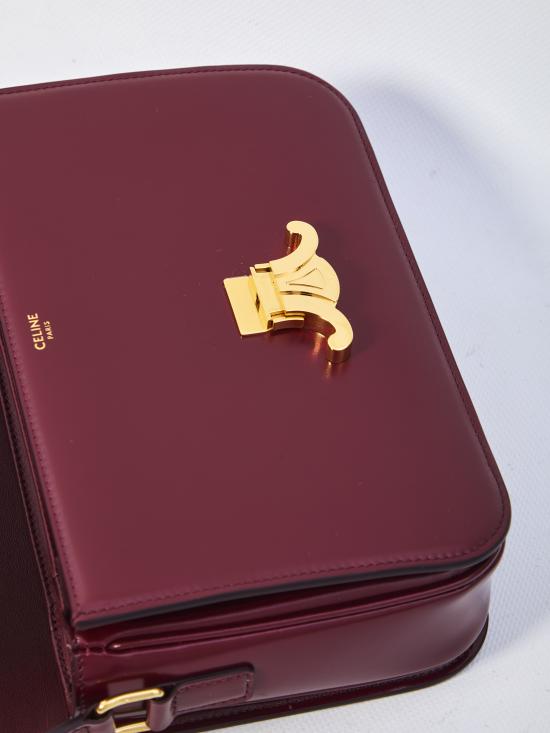 25FW 셀린느 클래식 트리옹프백 187363BF428LB Burgundy - CELINE