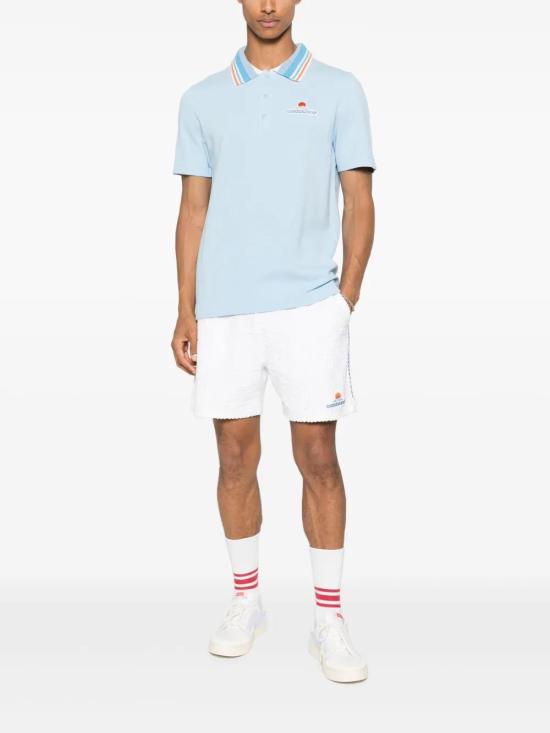 25FW 카사블랑카 반팔 티셔츠 MPF25JTP243 03 PALE BLUE - CASABLANCA