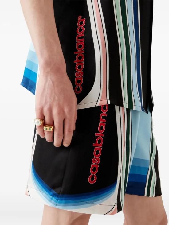 25FW 카사블랑카 숏팬츠 MPF25TR012 05 GRAPHIC MOUNTAIN - CASABLANCA