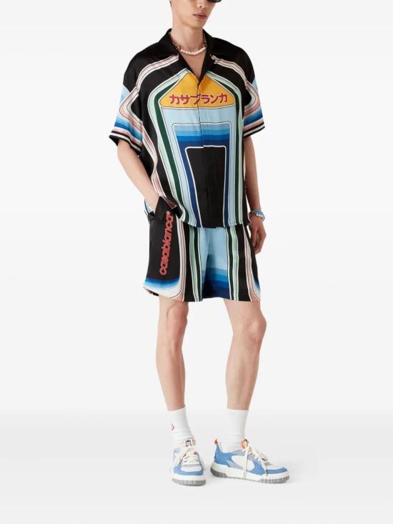 25FW 카사블랑카 숏팬츠 MPF25TR012 05 GRAPHIC MOUNTAIN - CASABLANCA