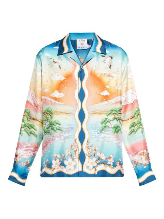 25FW 카사블랑카 긴팔 셔츠 UMPF25SH006 01 TENNIS CLUB