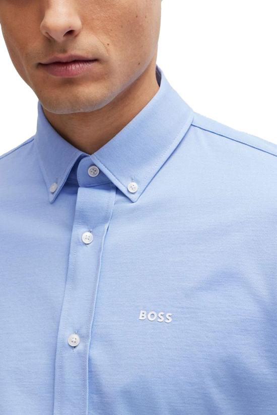 25FW 보스 긴팔 셔츠 50469378 10239284 01 450 Light pastel blue - BOSS