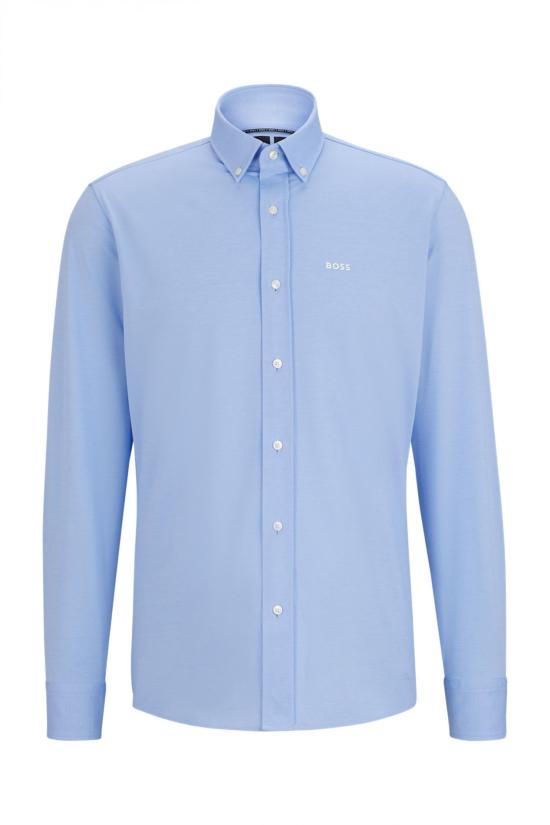 25FW 보스 긴팔 셔츠 50469378 10239284 01 450 Light pastel blue