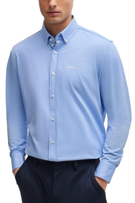 25FW 보스 긴팔 셔츠 50469378 10239284 01 450 Light pastel blue - BOSS