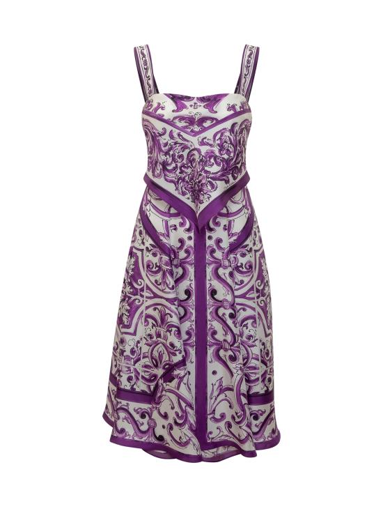 25FW 돌체앤가바나 원피스 F6TZBTHI1T1 HP5DQ MIX MAIOLICA VIOLA