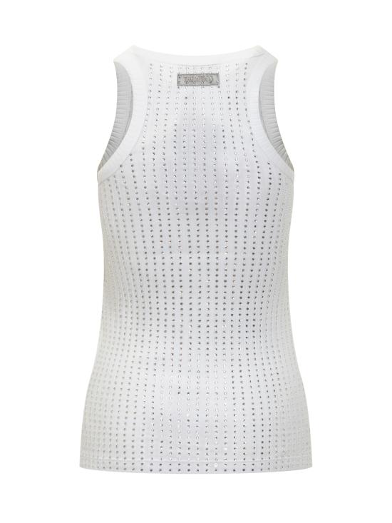 25FW 디 아티코 민소매 티셔츠 251WCN00004JJJ051TR 001 WHITE - THE ATTICO