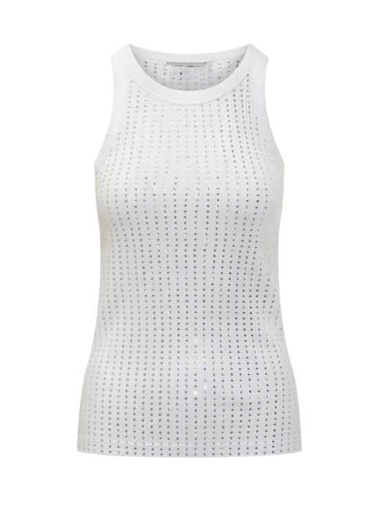 25FW 디 아티코 민소매 티셔츠 251WCN00004JJJ051TR 001 WHITE