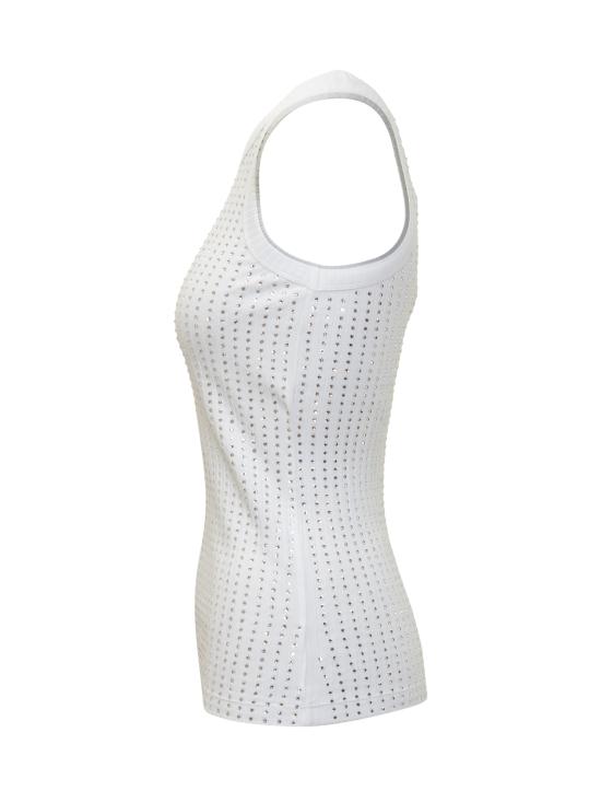 25FW 디 아티코 민소매 티셔츠 251WCN00004JJJ051TR 001 WHITE - THE ATTICO