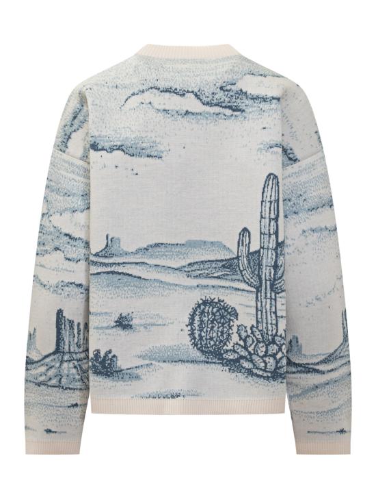 25FW 알라누이 스웨터 LWHE068E25KNI002 0F45 CHALK BLUEBELL - ALANUI