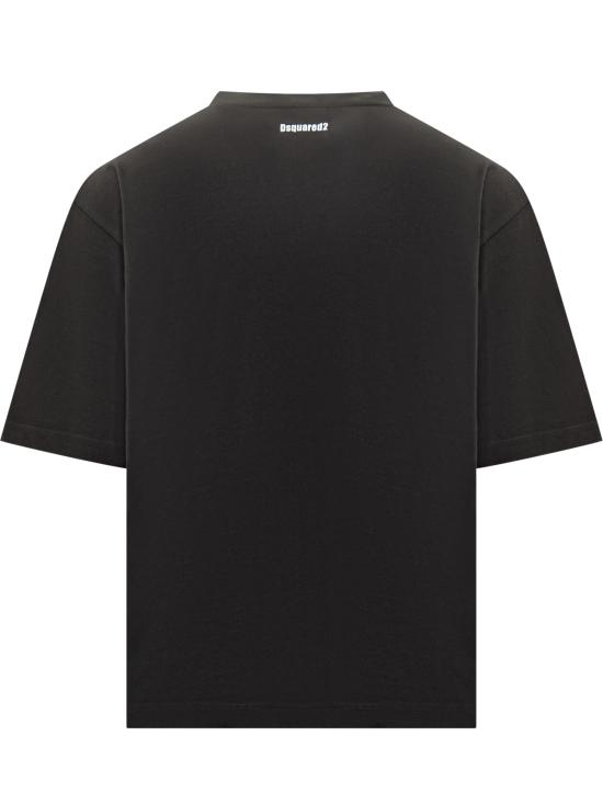 25FW 디스퀘어드2 반팔 티셔츠 S74GD1478D20033 900 BLACK - DSQUARED2