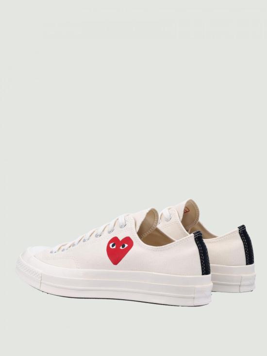 25FW 꼼데가르송 플레이 X 컨버스 뮬/슬리퍼 AZK128001 2 White - COMME DES GARCONS PLAY CONVERSE