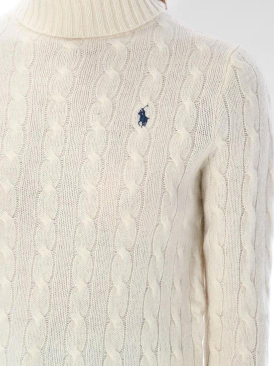 25FW 폴로 랄프로렌 울 캐시미어 케이블 니트 터틀넥  211888686 012 Cream - POLO RALPH LAUREN