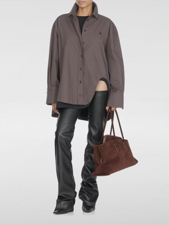 25FW 디 아티코 셔츠 251WCH00004CCC052AA 204 Brown - THE ATTICO