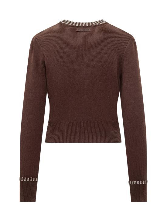 25FW 핑코 가디건 105686A2S4 L99 MARRONE PULCE - PINKO