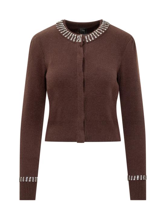 25FW 핑코 가디건 105686A2S4 L99 MARRONE PULCE