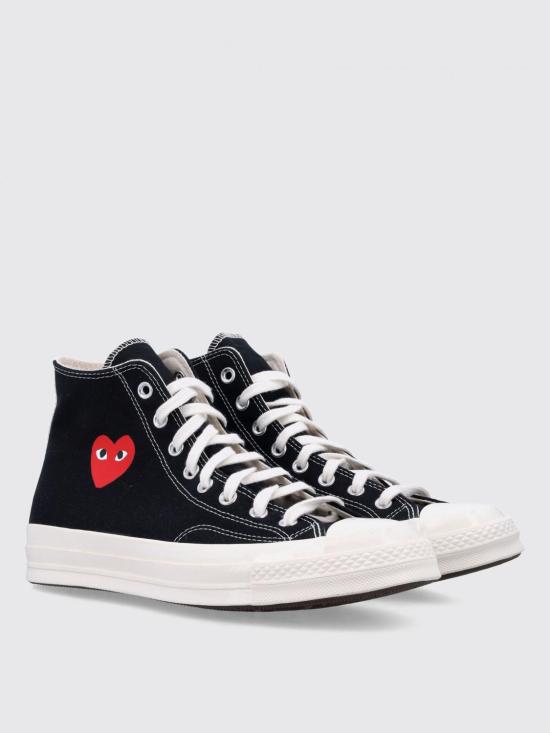 26SS 꼼데가르송 플레이 X 컨버스 스니커즈 AZK129001 1 Black - COMME DES GARCONS PLAY CONVERSE