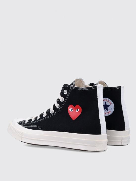 26SS 꼼데가르송 플레이 X 컨버스 스니커즈 AZK129001 1 Black - COMME DES GARCONS PLAY CONVERSE