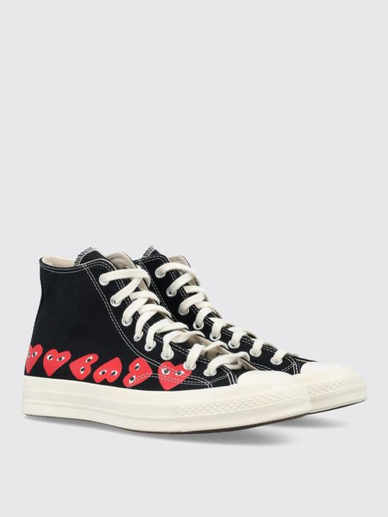 26FW 꼼데가르송 플레이 X 컨버스 스니커즈 AZK127001 1 Black - COMME DES GARCONS PLAY CONVERSE