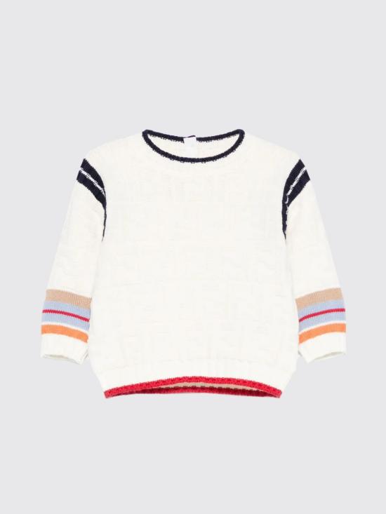 25FW [키즈] 펜디 풀오버 BMG110AUKN F0ZA0 White