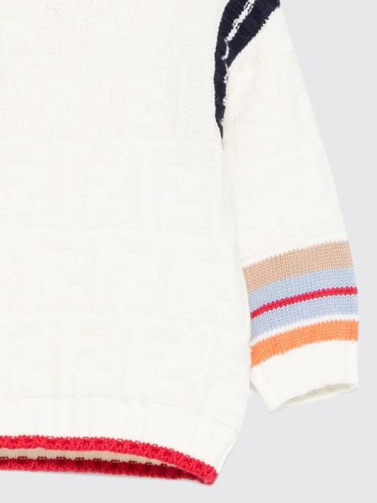 25FW [키즈] 펜디 풀오버 BMG110AUKN F0ZA0 White - FENDI