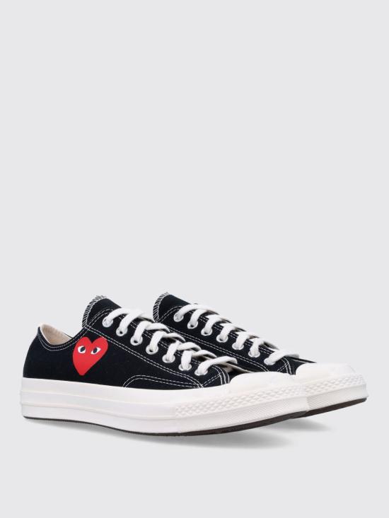 25FW 꼼데가르송 플레이 X 컨버스 척 70 로우 스니커즈 AZK128001 1 Black - COMME DES GARCONS PLAY CONVERSE