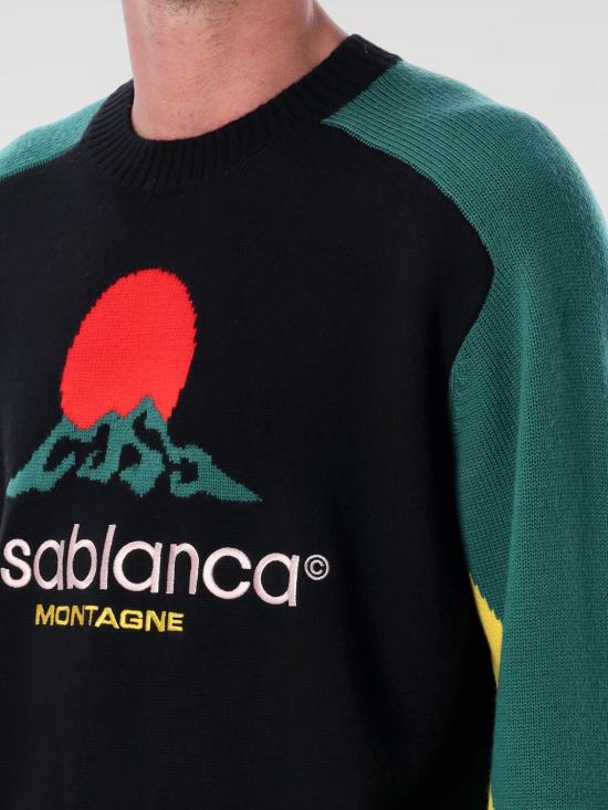 25FW 카사블랑카 스웨터 MPF25KW1008 01 Multicolor - CASABLANCA