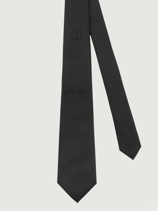 25FW 조르지오 아르마니 넥타이 GM000800TE16559 FC027 Black - GIORGIO ARMANI