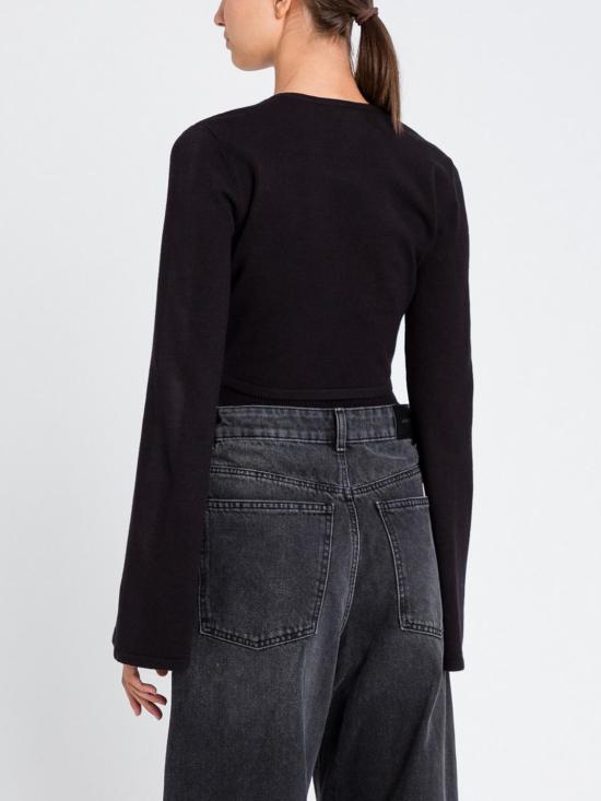 25FW 트윈셋 긴팔 티셔츠 252TP3142 00006 Black - TWINSET